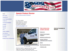 Tablet Screenshot of americanaginc.com